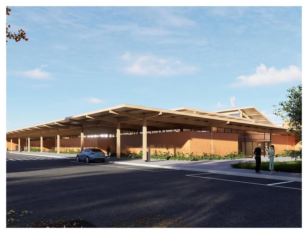 Arquitetura em madeira para aeroporto une natureza e inovação