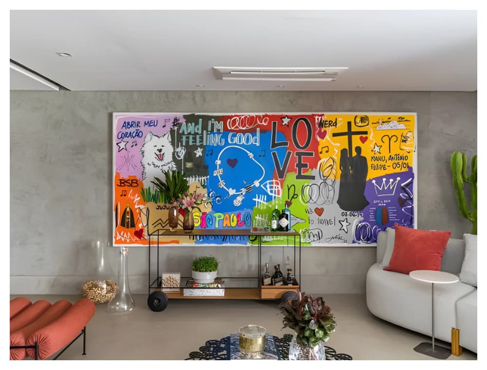A influência da arte na decoração de interiores
