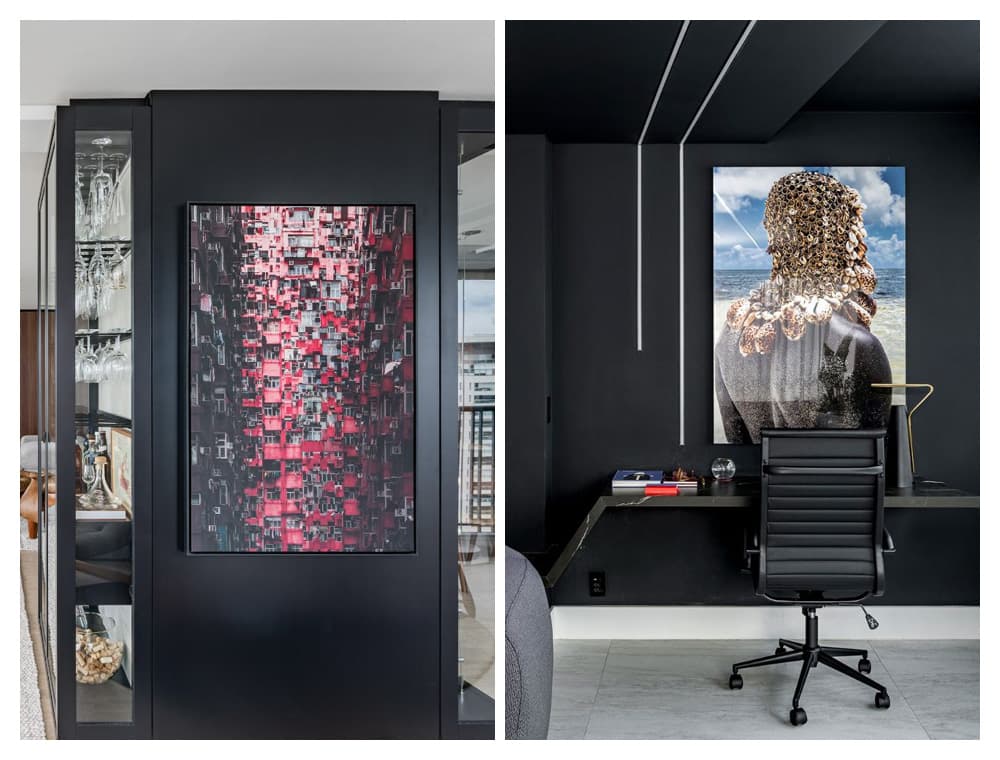 Arte na decoração de interiores / Fotografia Kadu Lopes