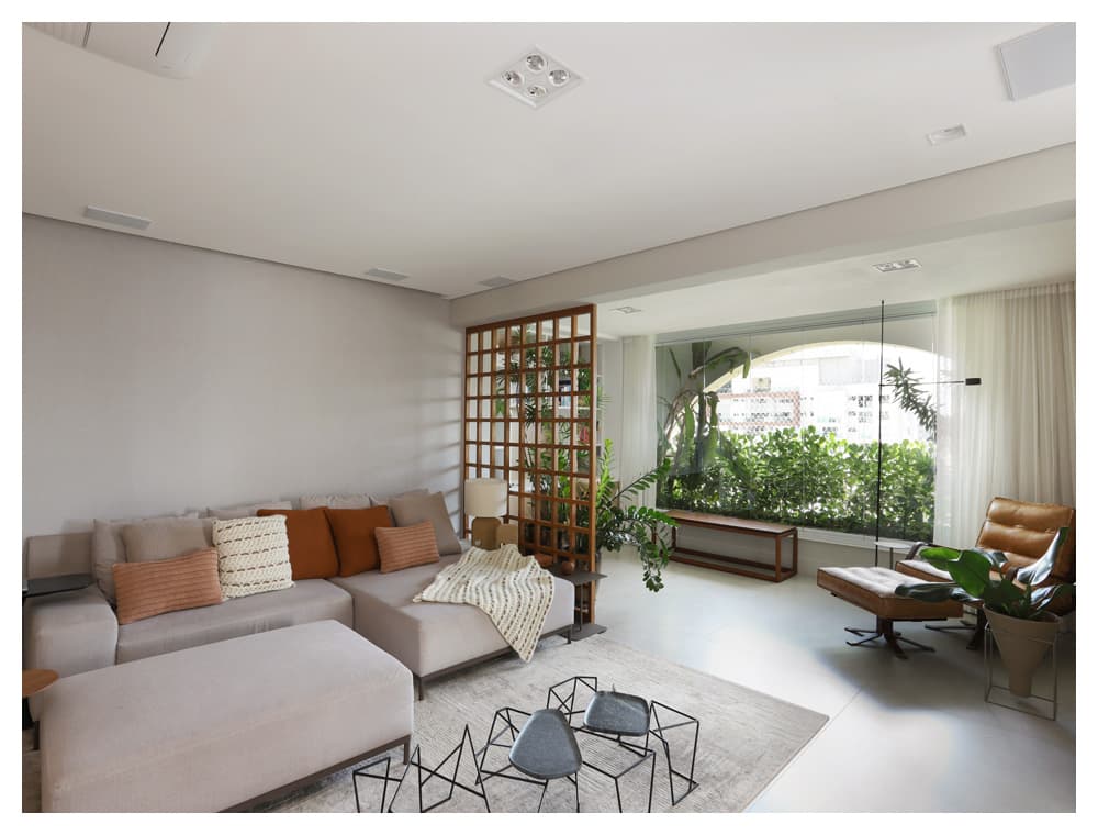 Apartamento com cara de casa e soluções integradas