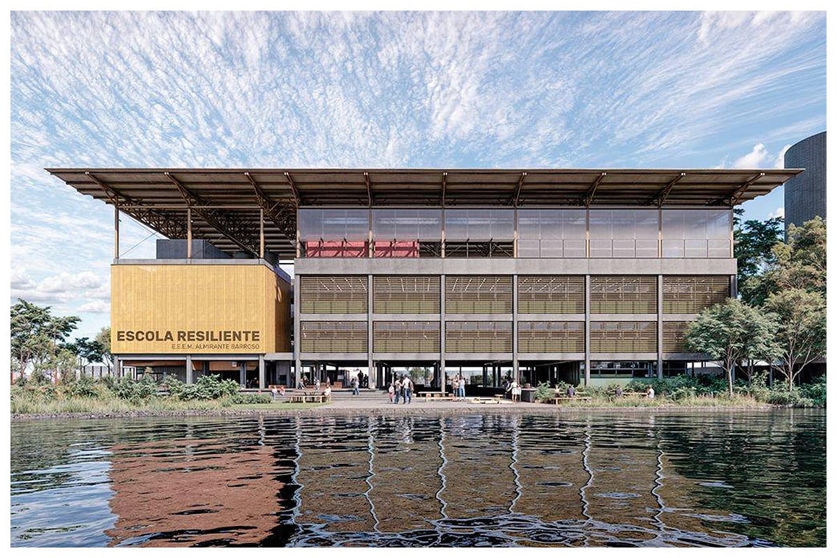 Escolas resilientes do RS com sistema modular sustentável