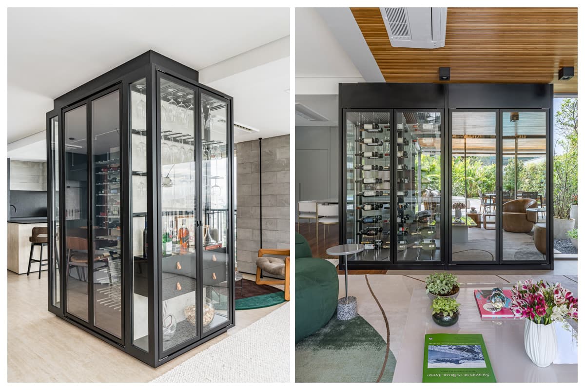 Adega residencial / Fotografia Kadu Lopes