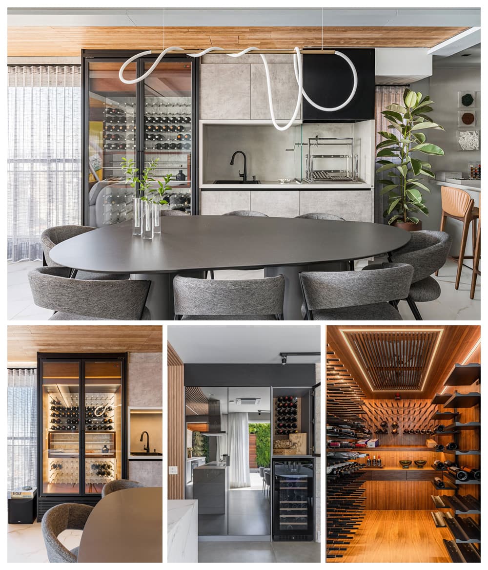 Adega residencial / Fotografia Kadu Lopes