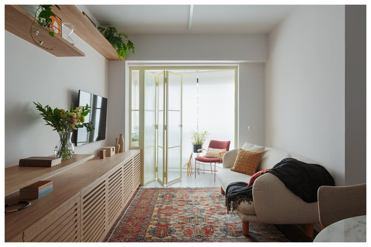 Marcenaria e integração na reforma de apartamento do Estúdio Maré Marcenaria e integração na reforma de apartamento do Estúdio Maré