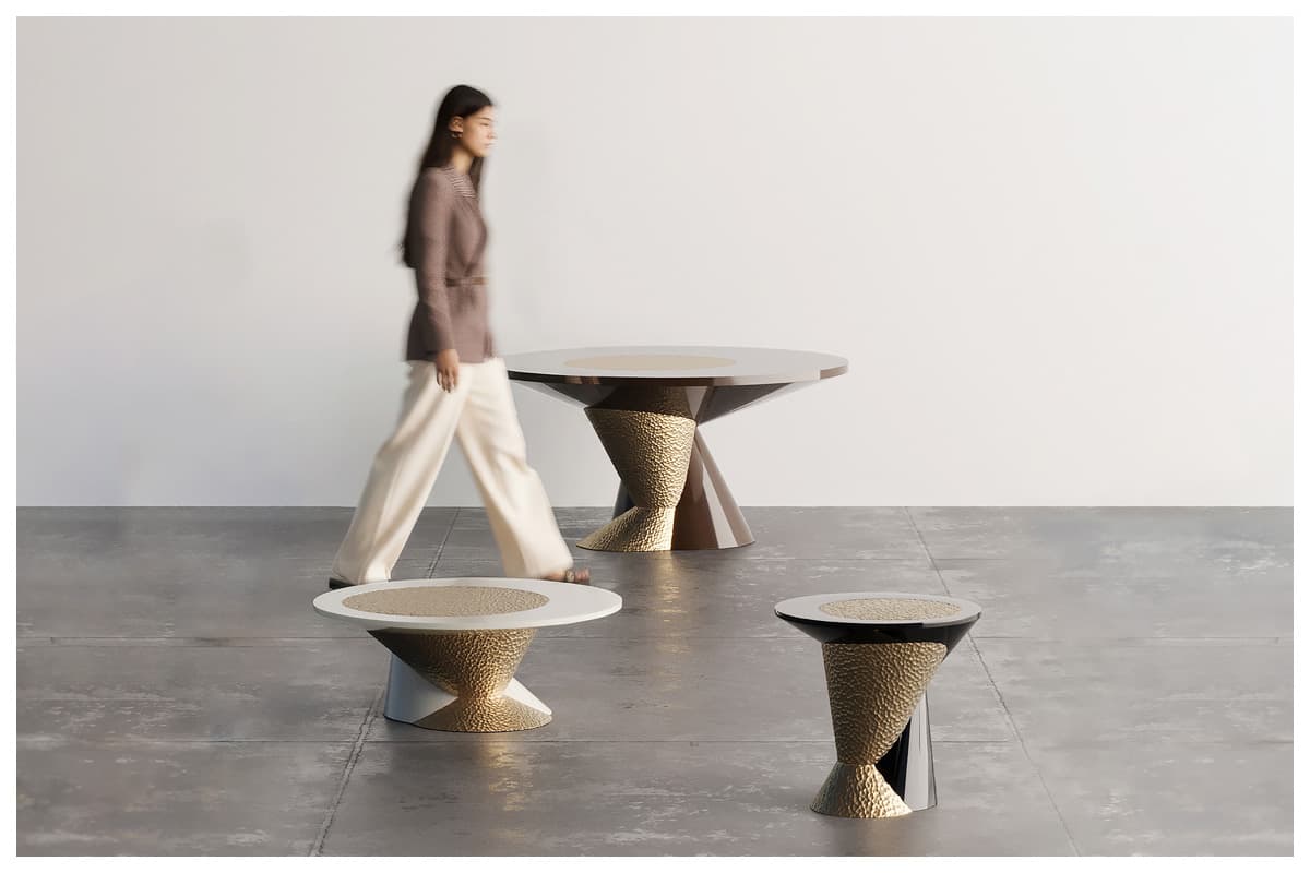 Merge, mesas com design autoral de Marina Moreira