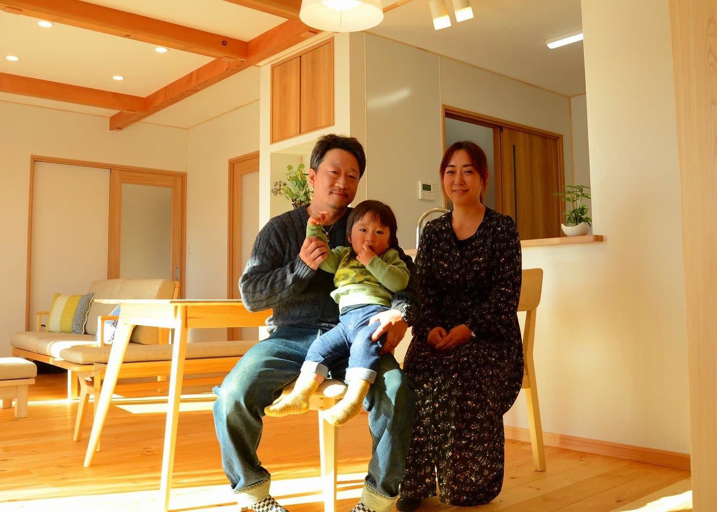 自然素材・無垢材の清涼感溢れる家