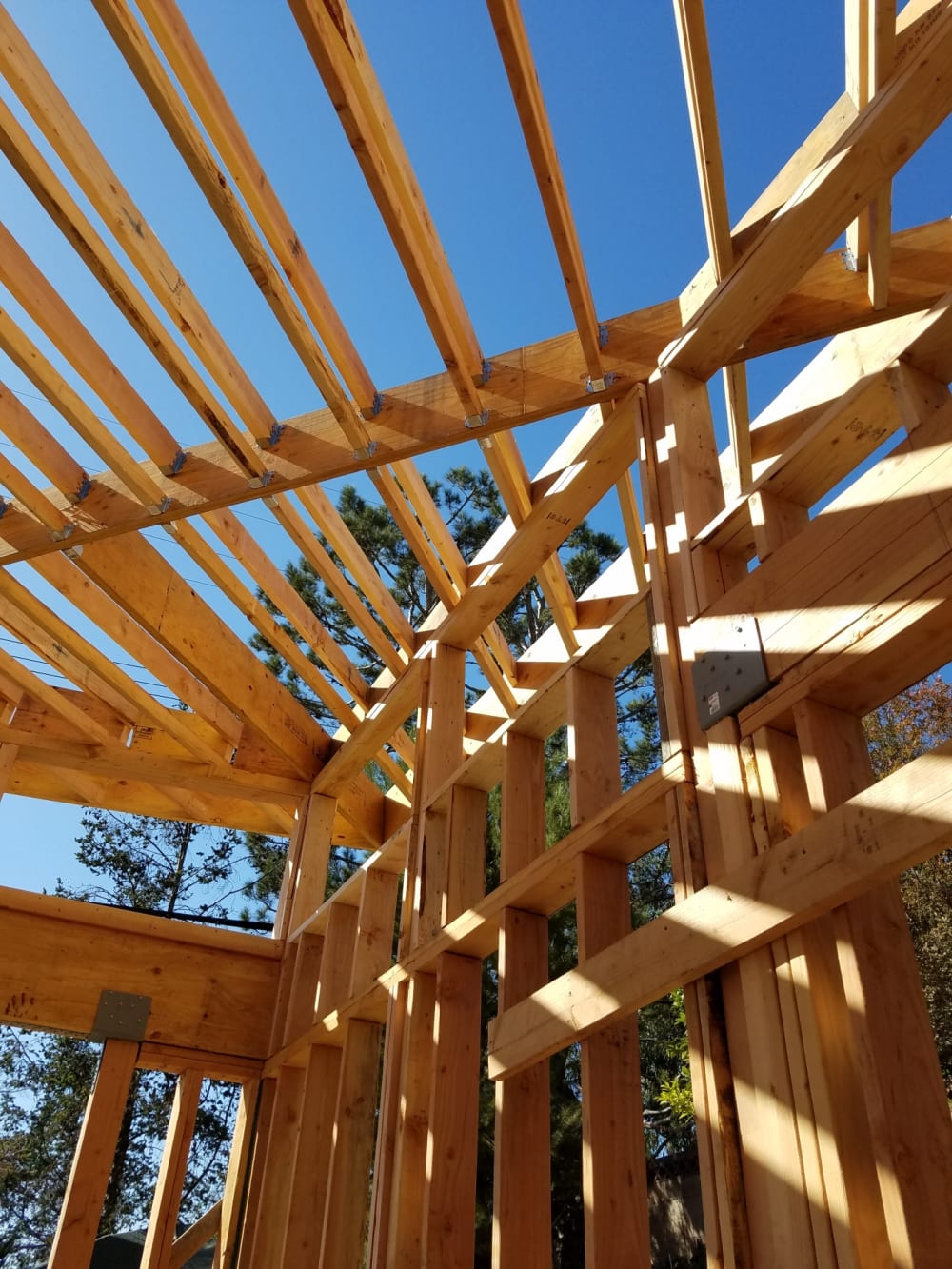 Framing construction photograph