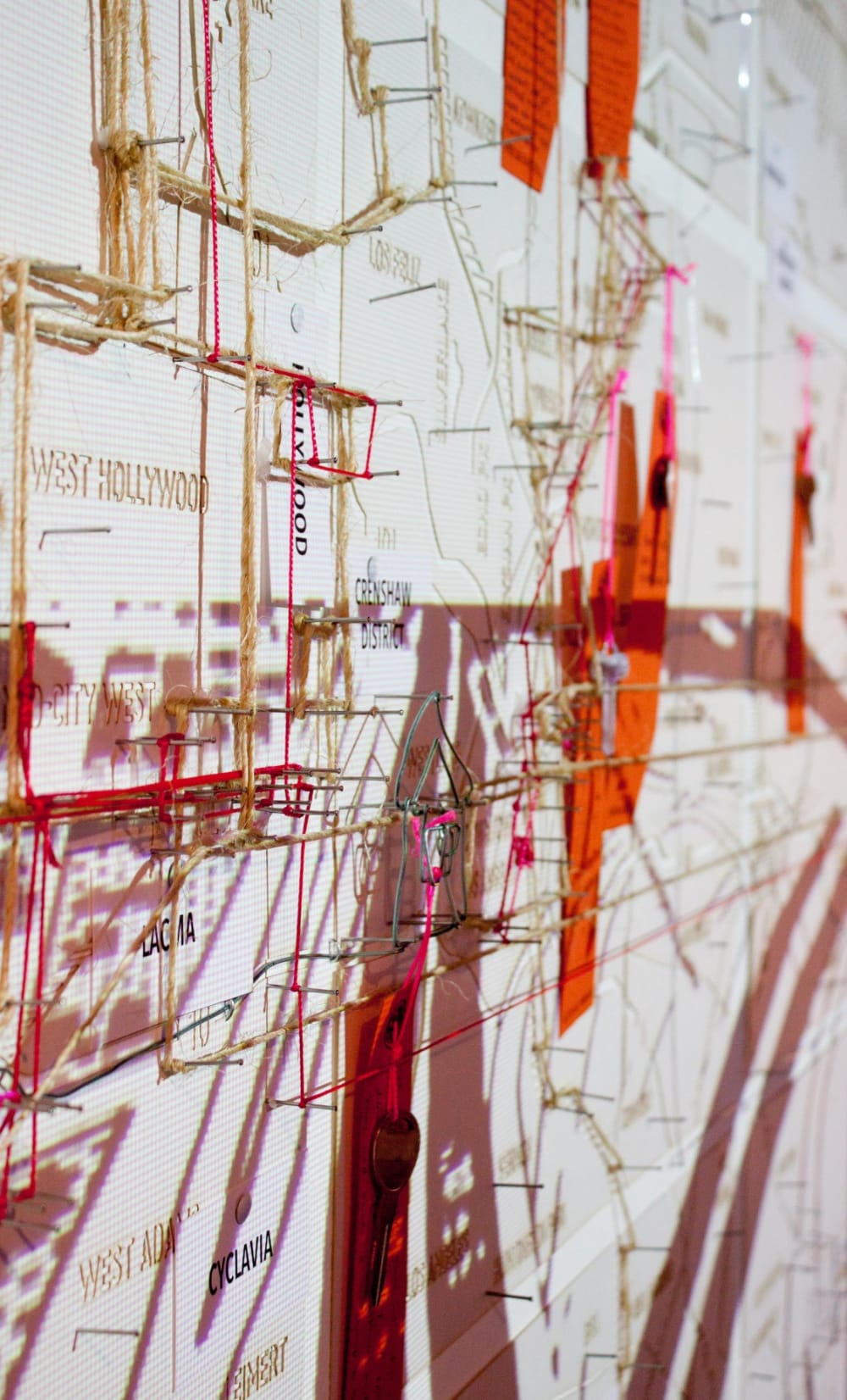 Map projection on wall