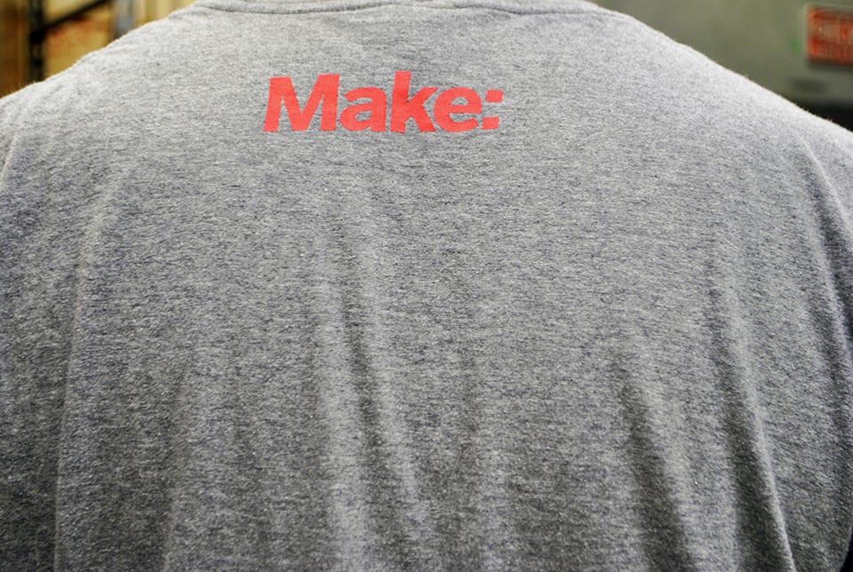 Back of t-shirt that reads