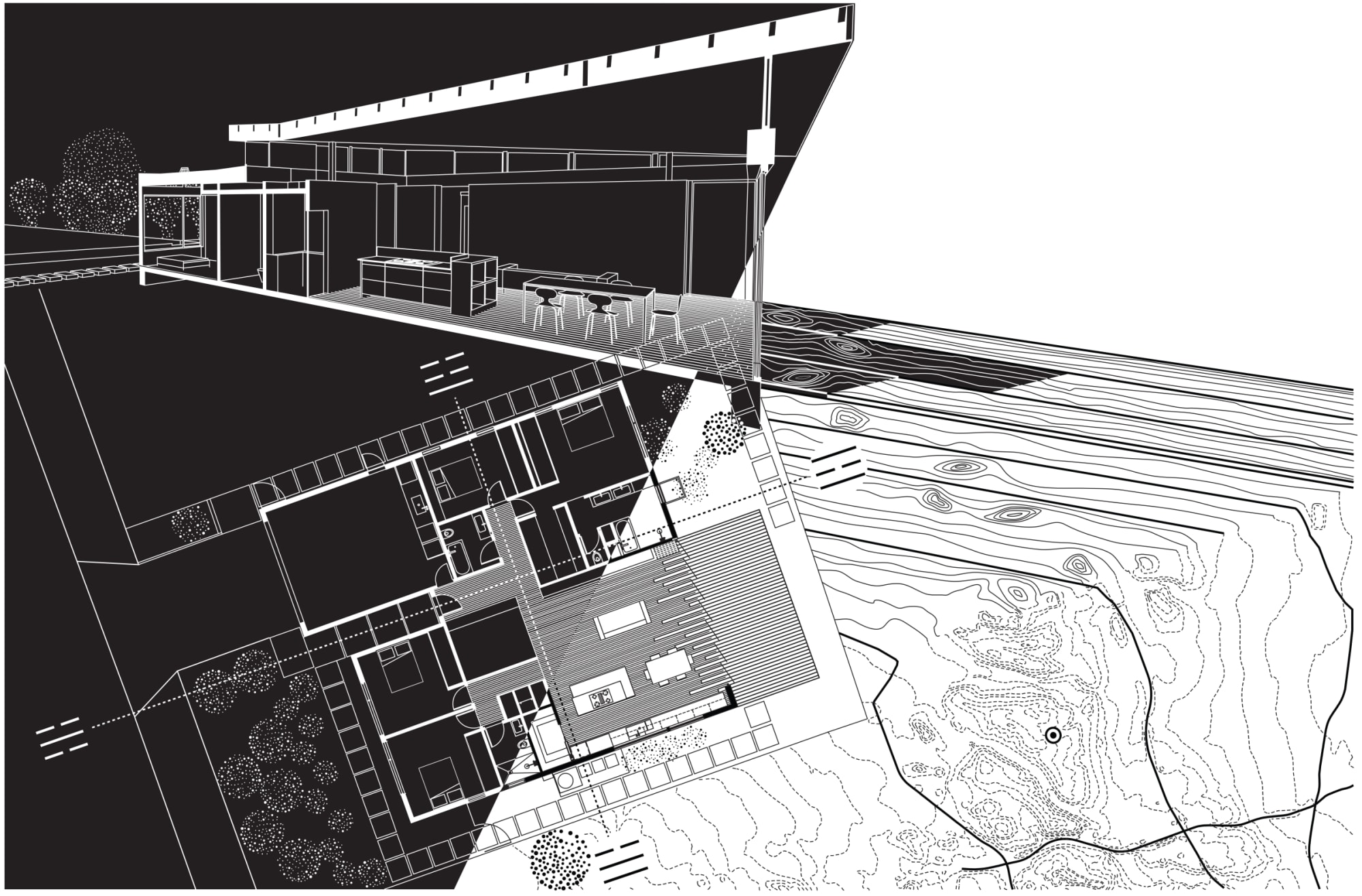 Aerial architectural render