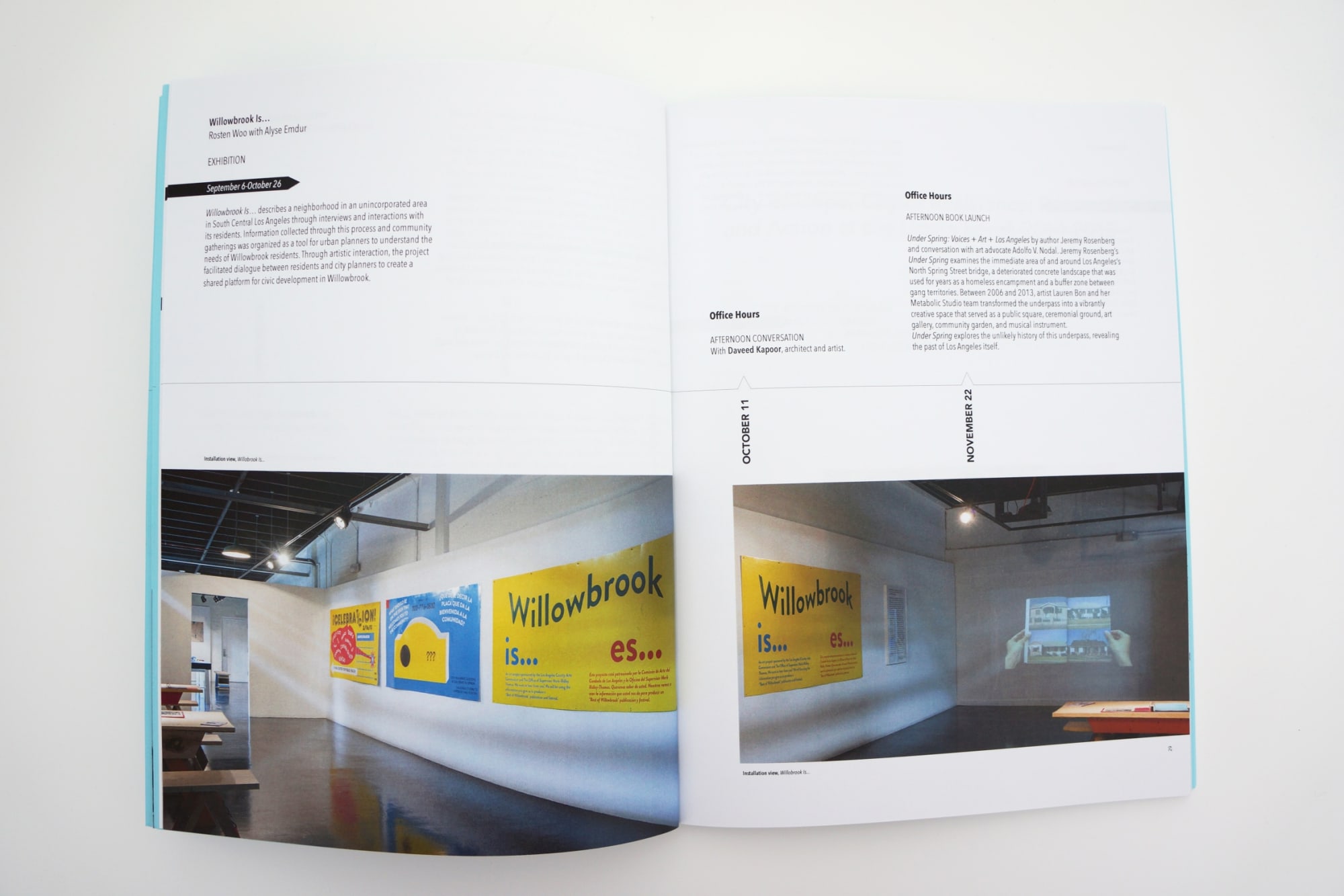 Spread in book