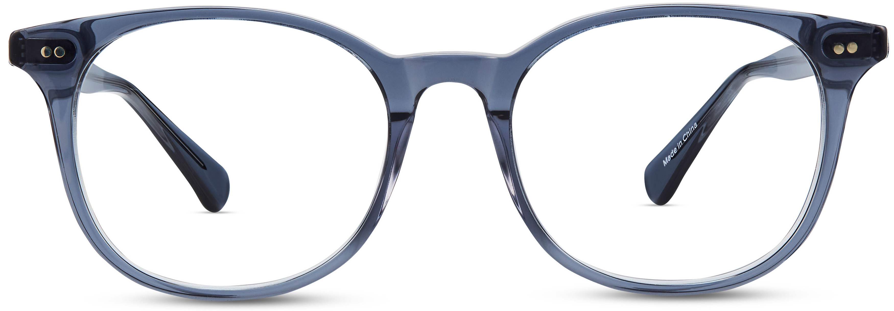 Logan Eyeglasses in Slate Blue for Men Classic Specs