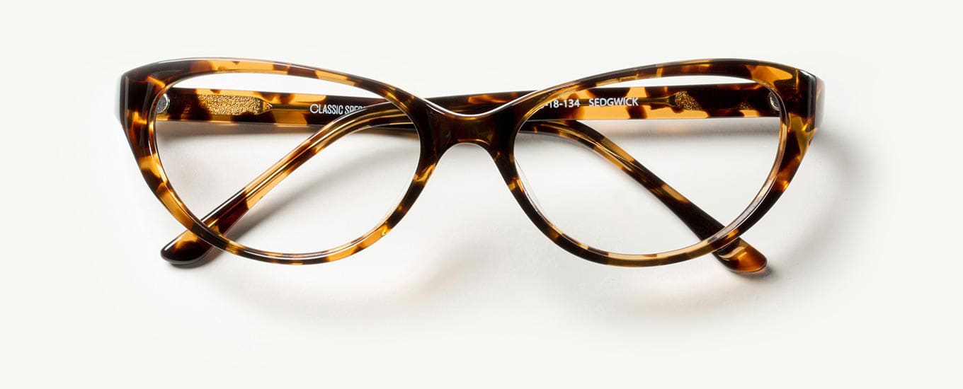 dramatic cat eye glasses