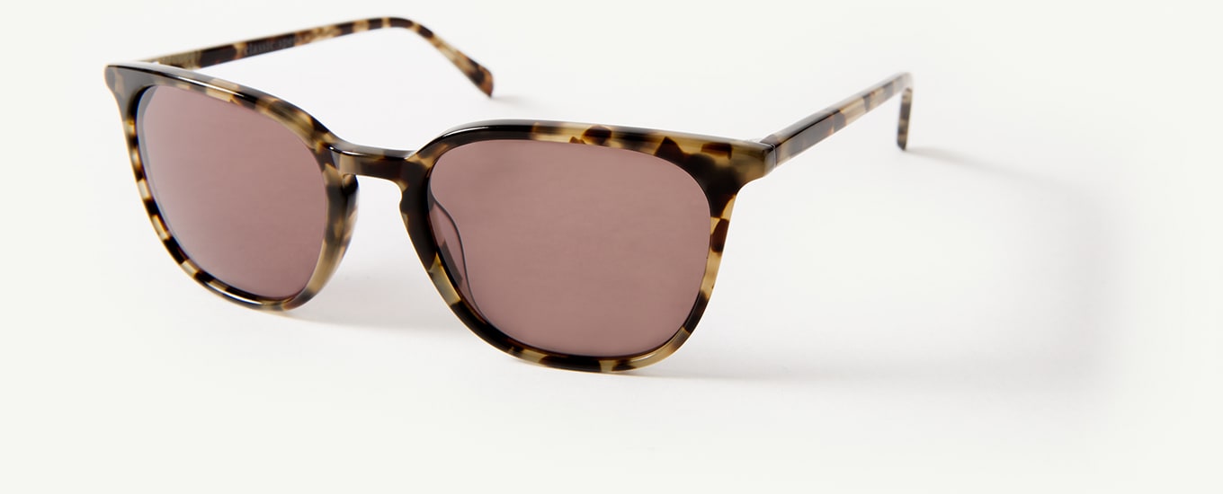 Ashford Low Bridge Fit Sunglasses in Whiskey Crystal for Men