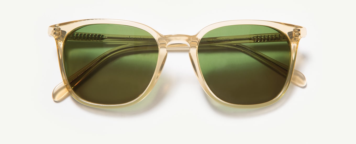 Ashford Low Bridge Fit Sunglasses in Whiskey Crystal for Men