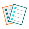 comparing checklists icons