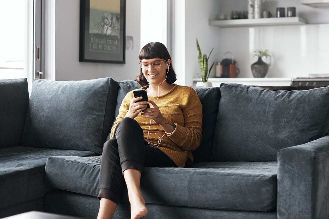 woman using smart phone