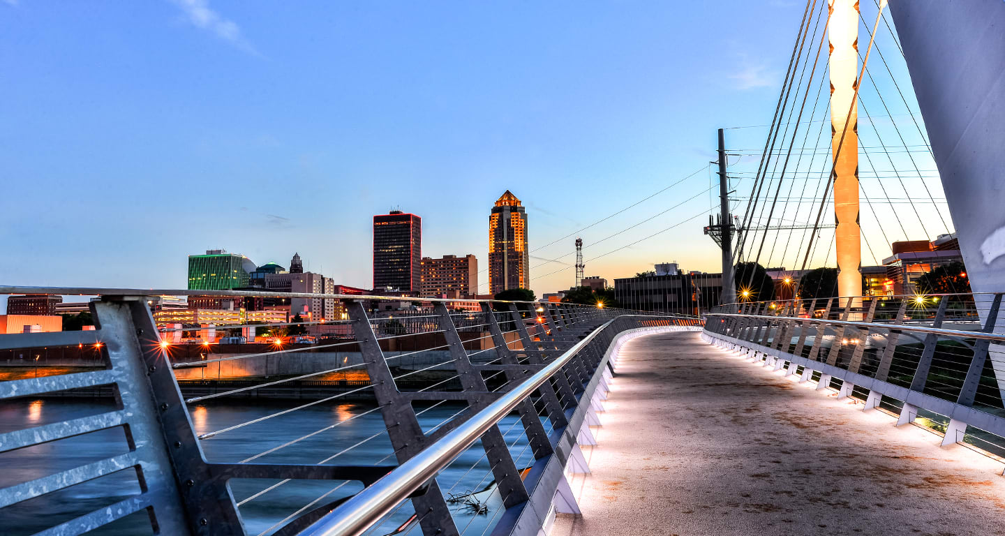 Iowa cityscape