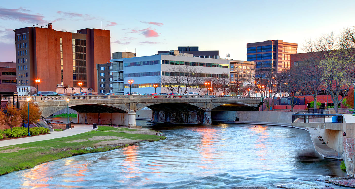 South Dakota cityscape