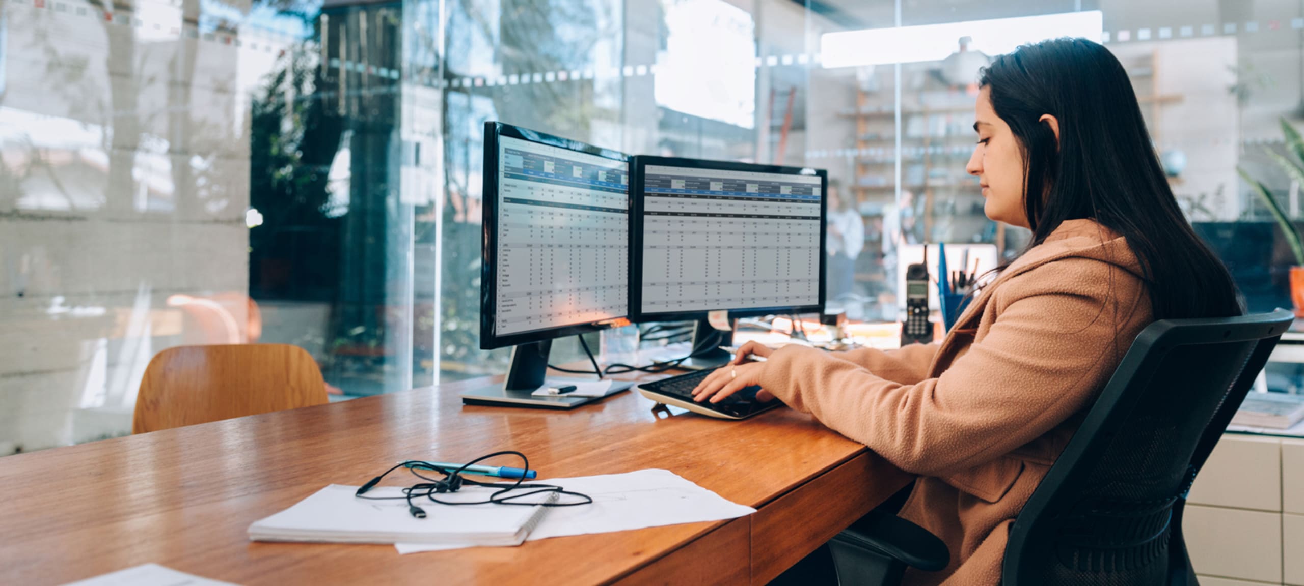 woman in an office