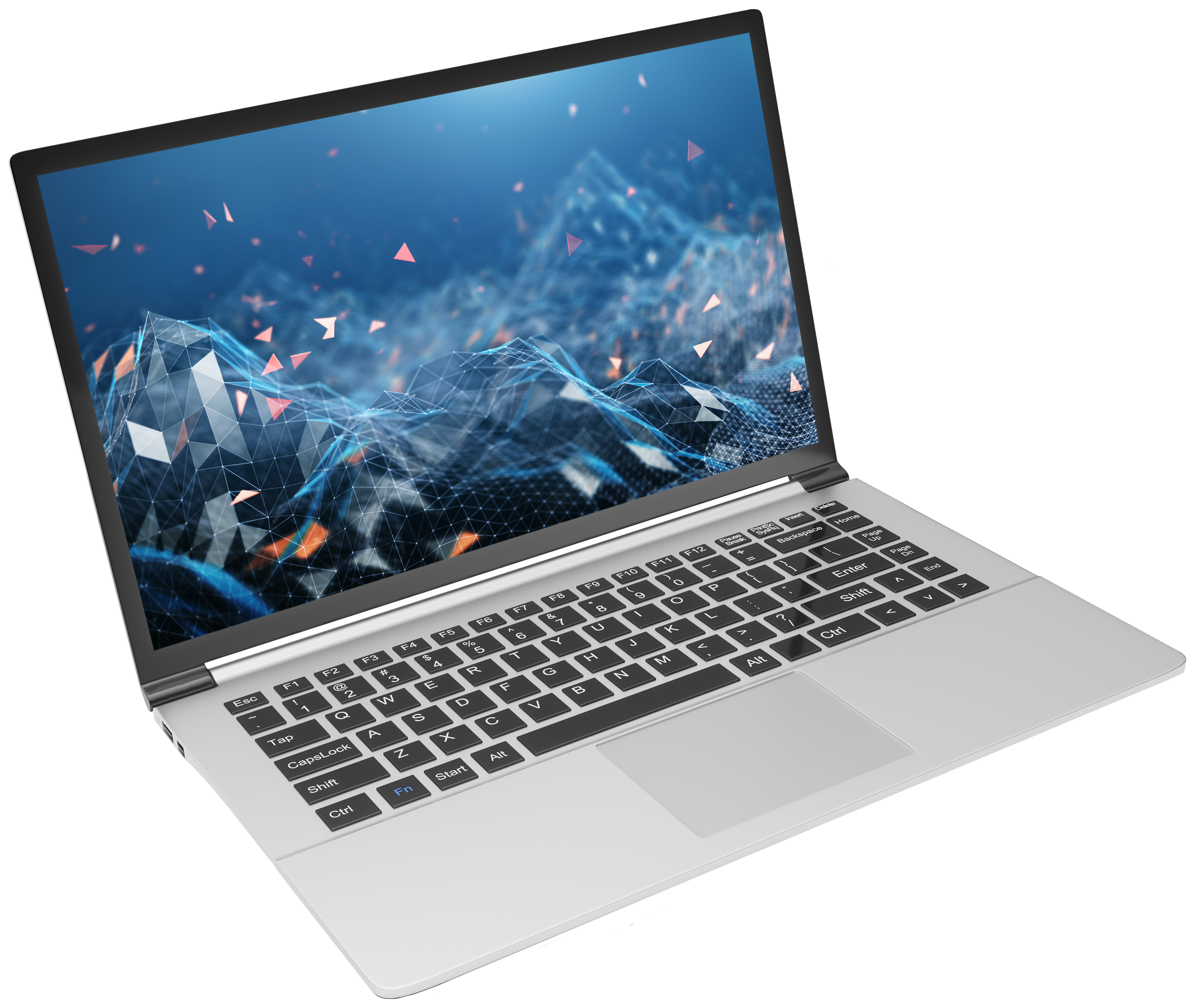 laptop with design background