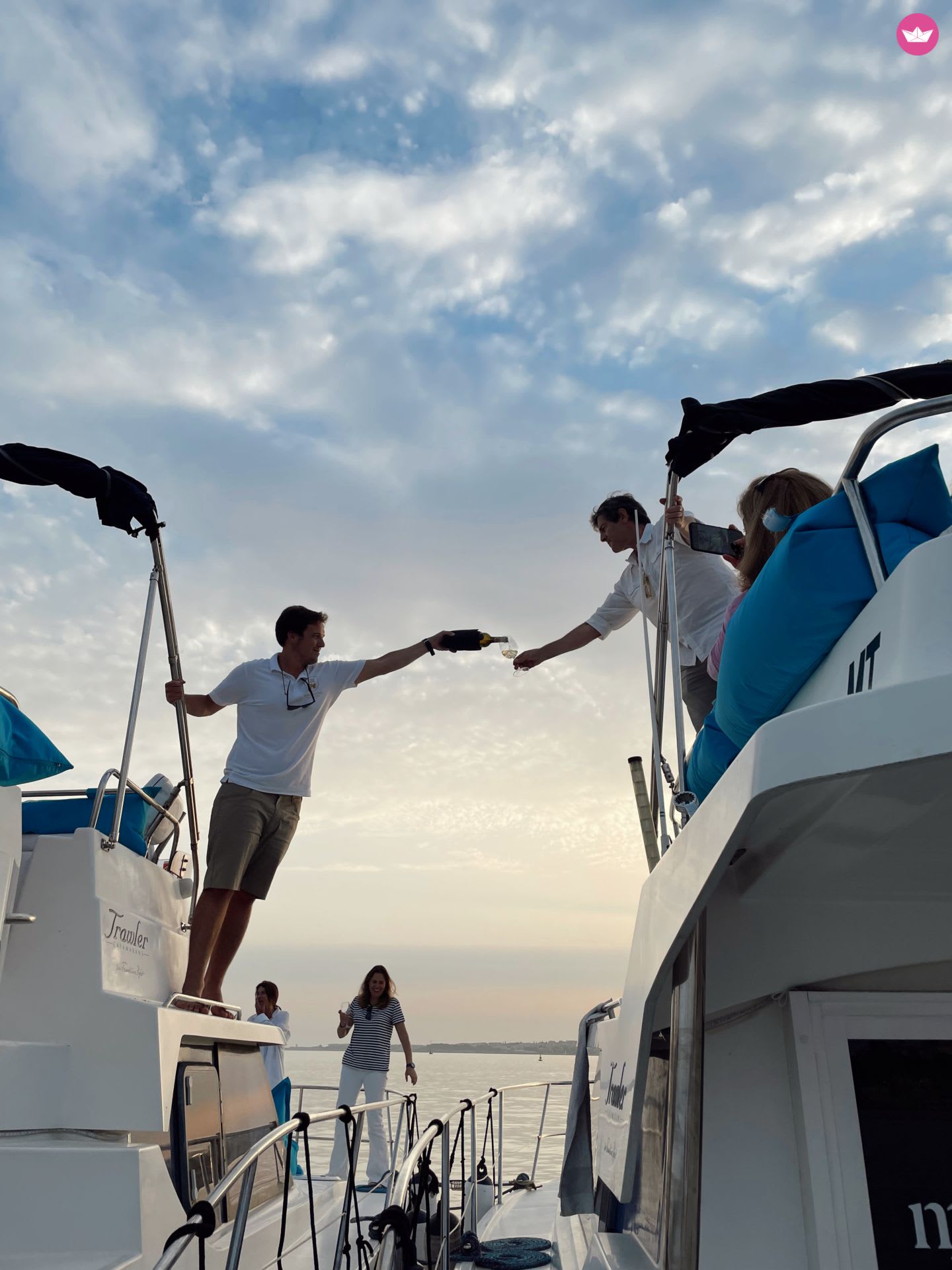 Visite privée de 2 heures avec deux catamarans à Lisbonne