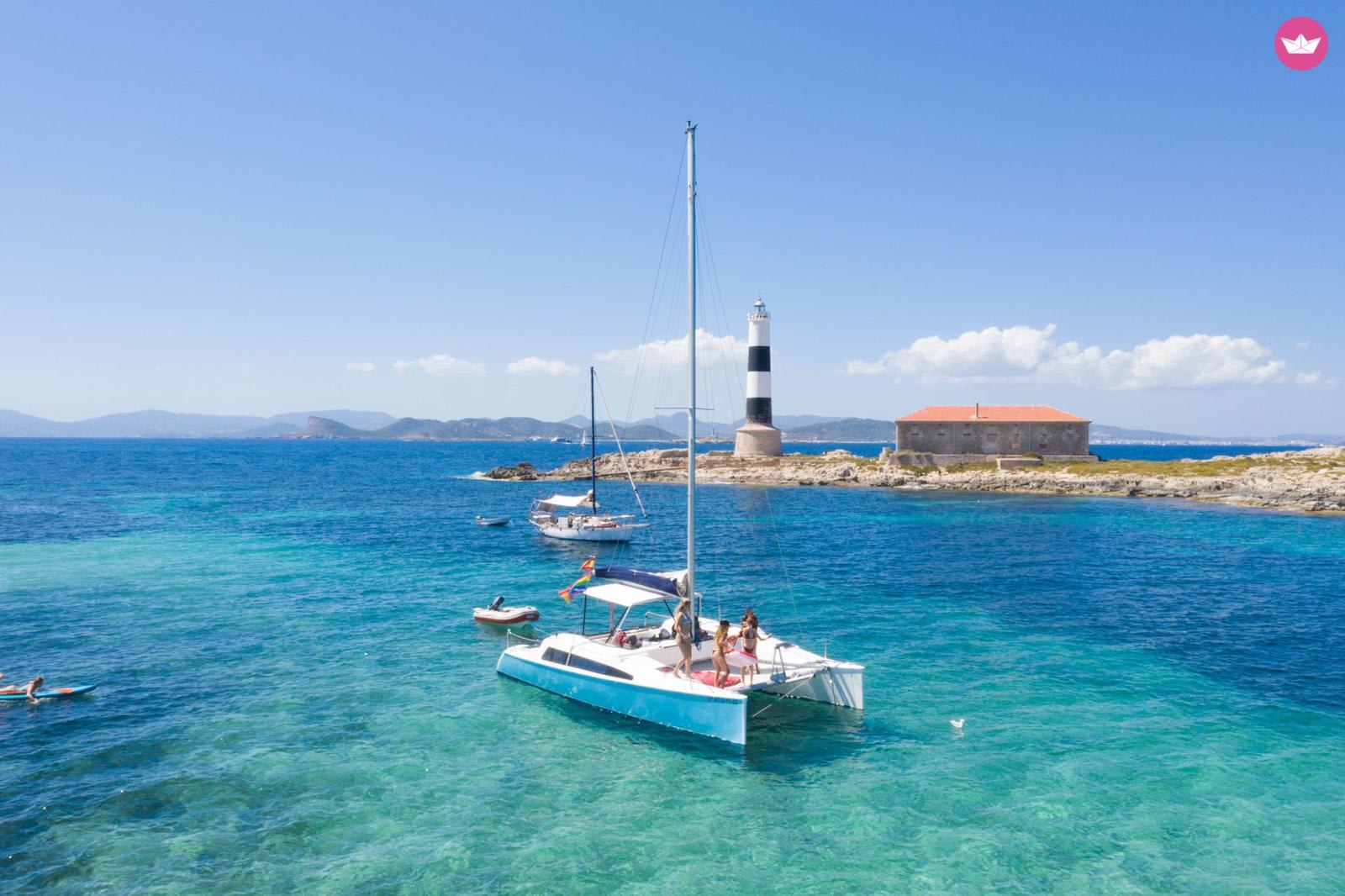 8h Catamaran Getaway from Platja des Codolar