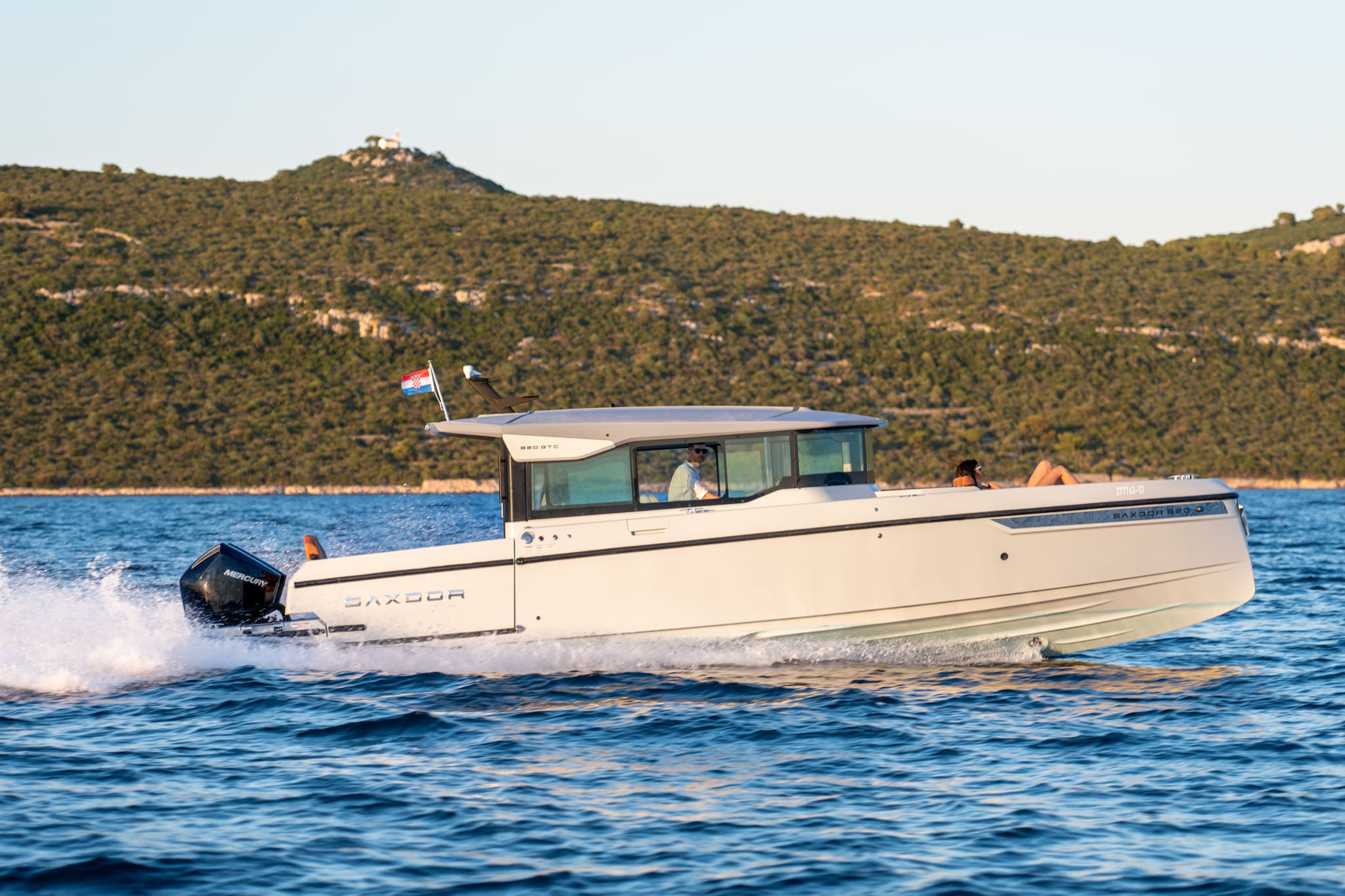 Full-Day Zadar Islands Cruise on Saxdor 320 GTC: Explore, Swim & Relax