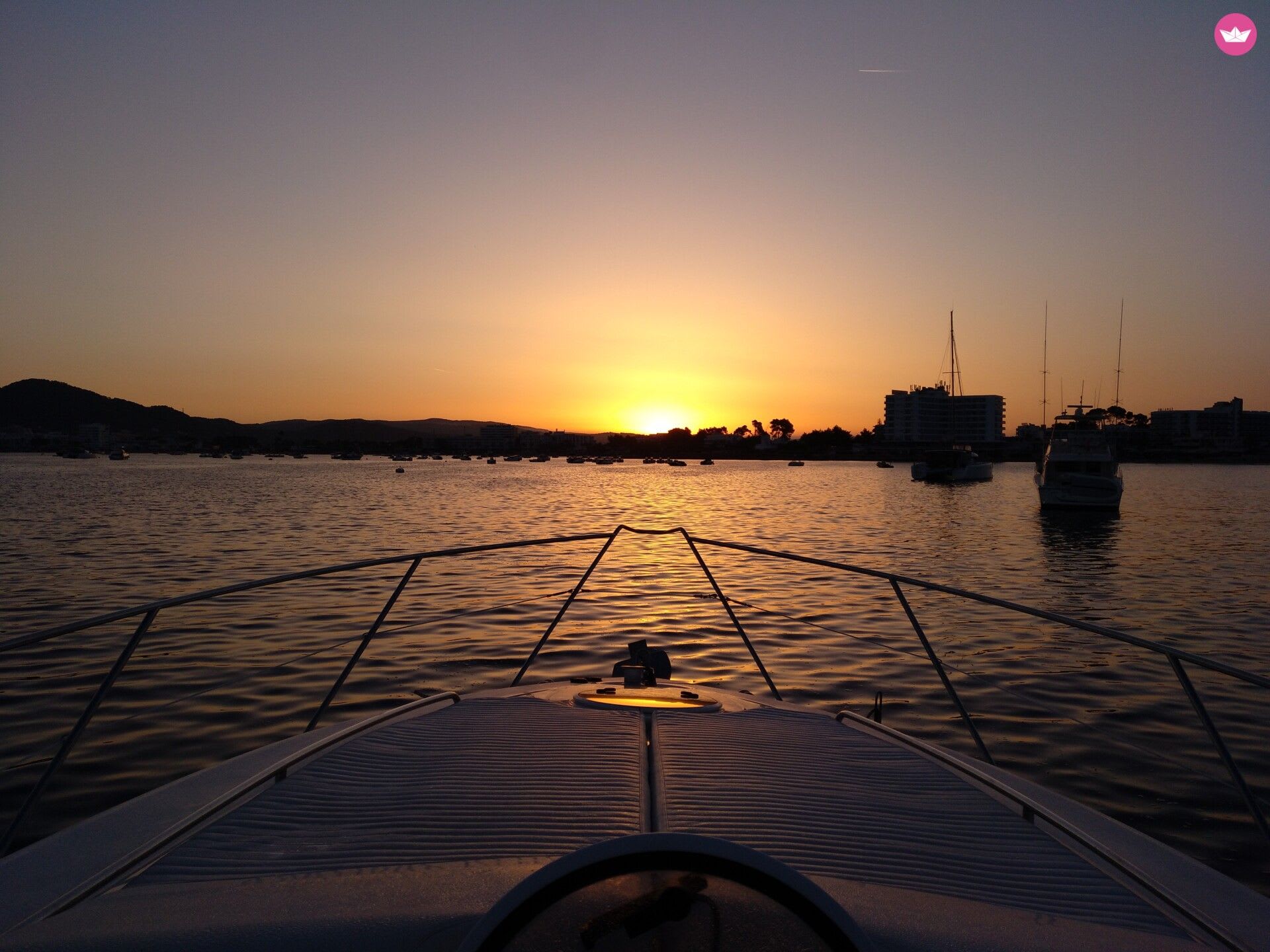 Sunset. 3-hour sunset cruise off El Saler beach.