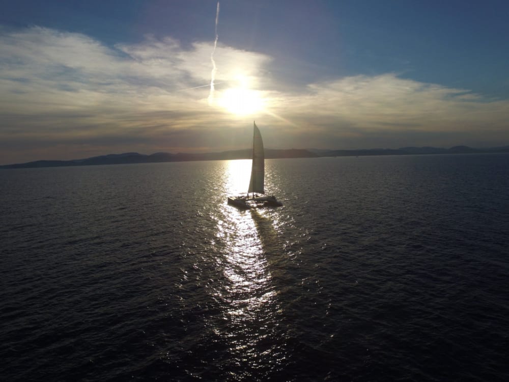 Croisière coucher de Soleil : 2h de magie en catamaran