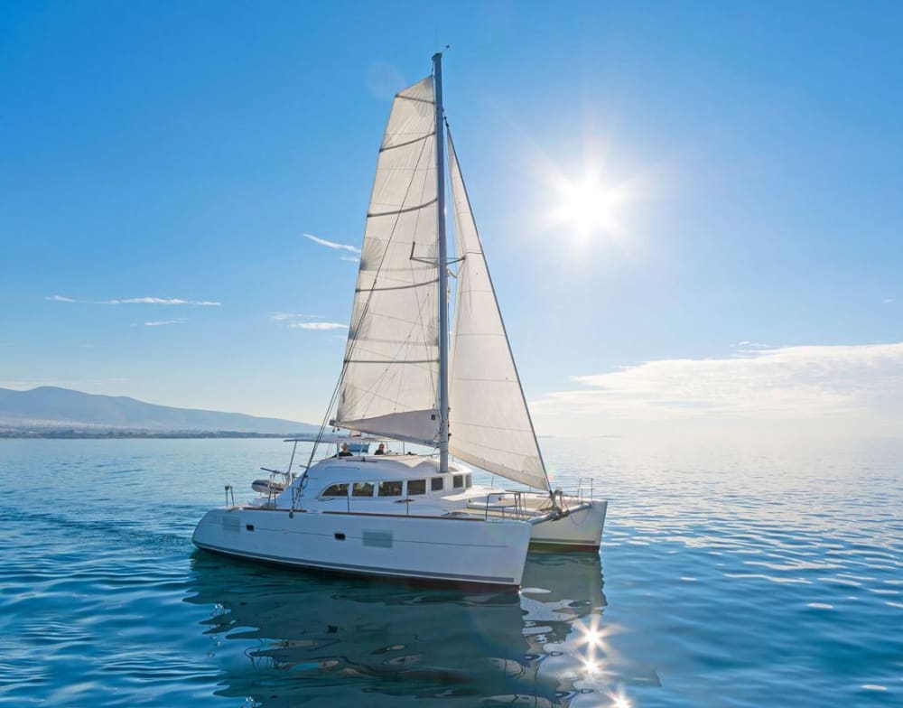 Catamaran Lagoon 44 - Morning Mykonos Cruise to Delos & Rhenia Island