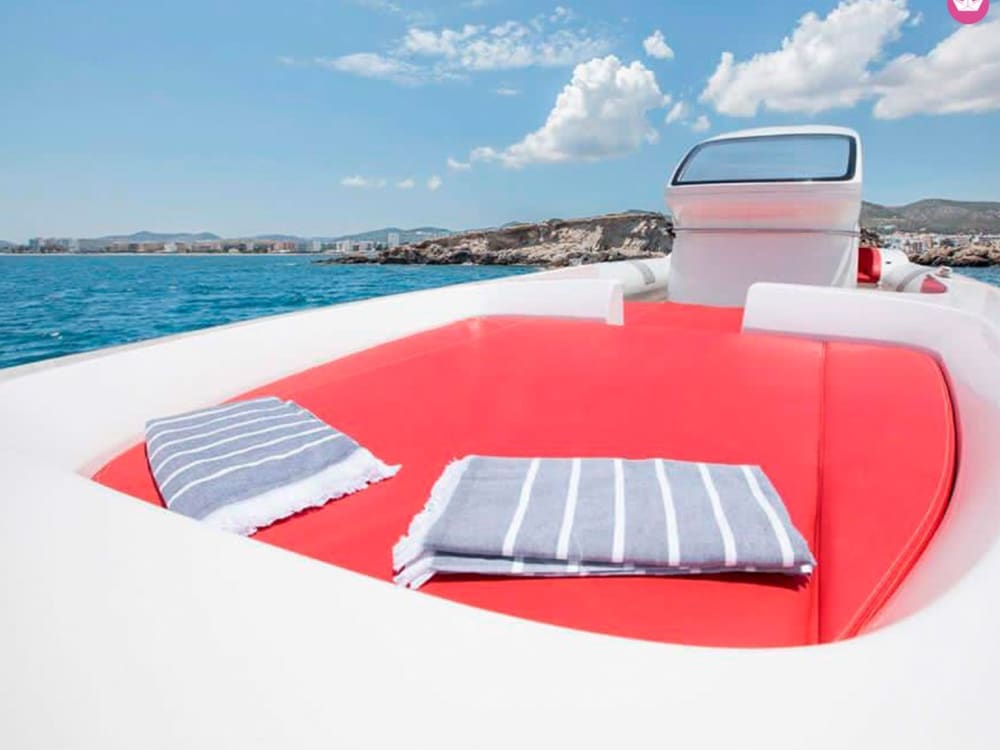 Sol, mar y tranquilidad: un día en barco con diversión acuática en Formentera