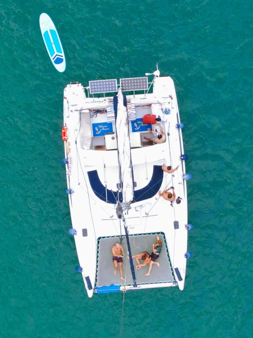 Séance photo en catamaran