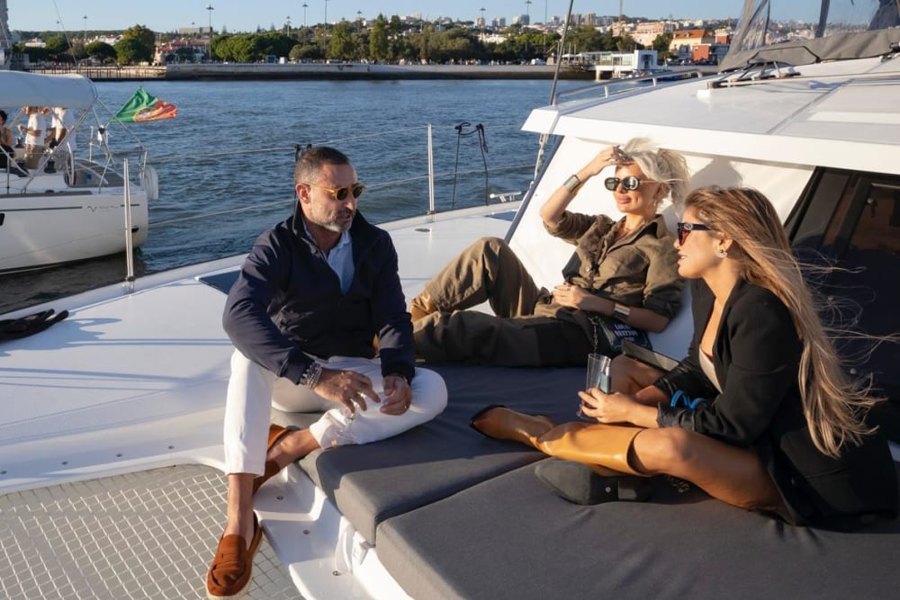 5-hour: discover Lisbon from the sea on a private catamaran