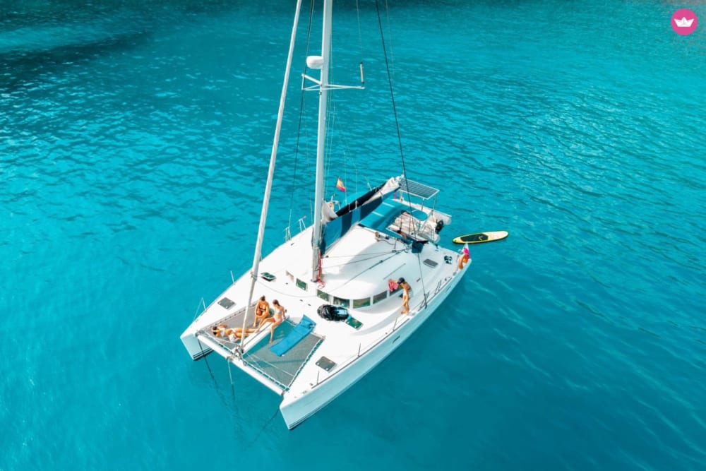 Un catamaran privé pour aller à Formentera
