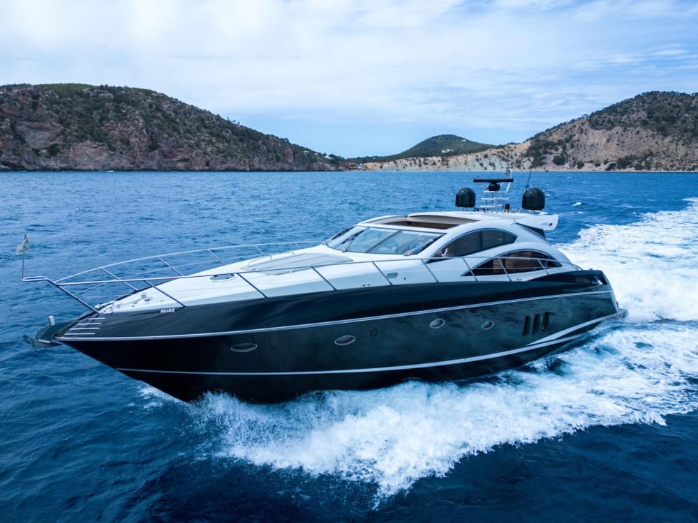 Journée de luxe, d'Espalmador à Es Pujols avec Sunseeker Comfort