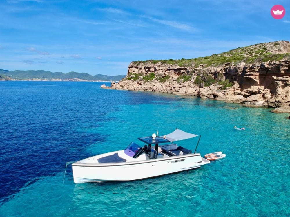 Tour di un giorno intero da Ibiza a Es Vedrá con soste nei beach club