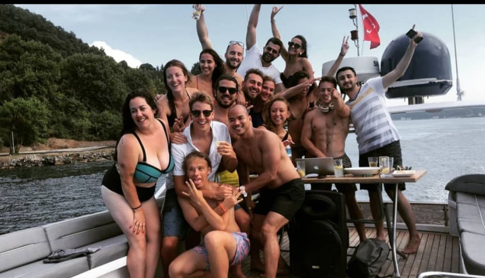 Luxury Yacht Swim: Dive into Crystal Waters