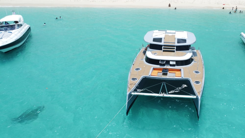 Secluded Serenity: Saona Island & Palmilla Natural Pool Private Catamaran Tour