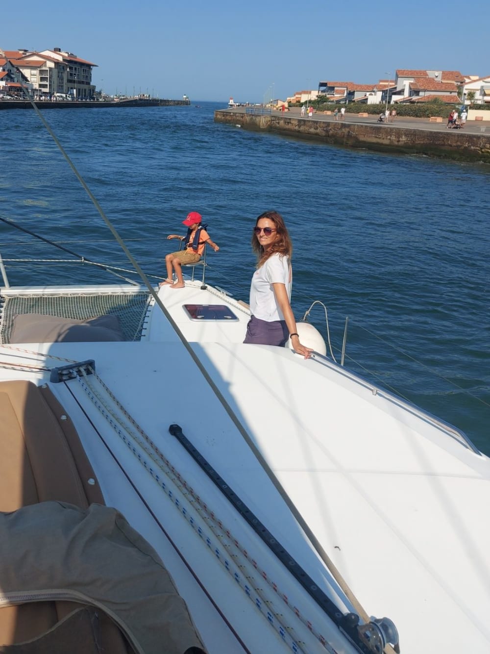 Aventure en catamaran d'une demi-journée : de Capbreton à Bayonne par la mer