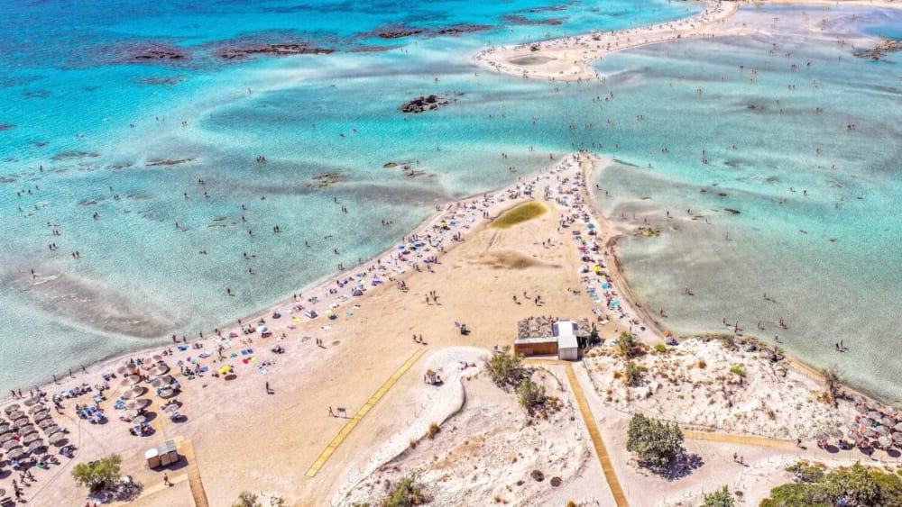 Crucero de 10 horas al Paraíso: Elafonisi, Kedrodasos y más desde el puerto de Kolymvari