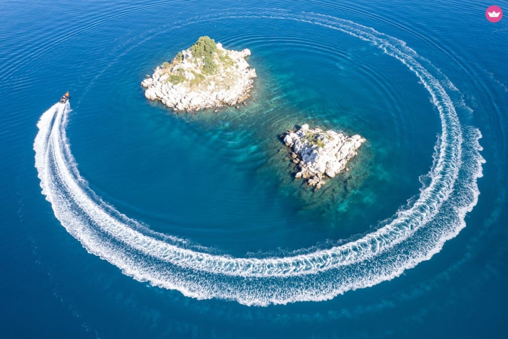Tour di un giorno intero delle tre isole: Fuga alla Laguna Blu da Spalato