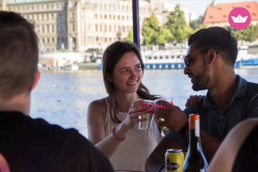 Prague Beer & Prosecco Boat – Pedal, Party & Explore!