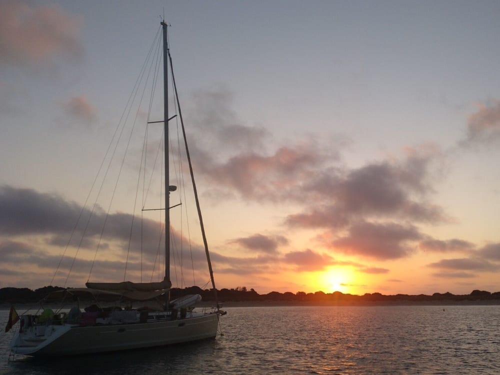 Sunset. 3-hour sunset cruise off El Saler beach.
