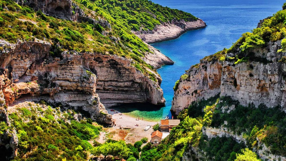 Red Rocks, Hvar South and Pakleni Islands Private Speedboat Tour.