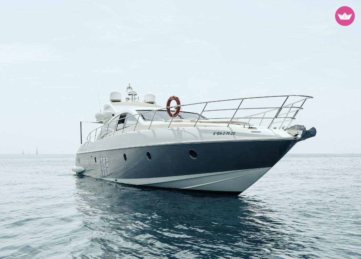 Tag der Entspannung und des Luxus auf einer Yacht