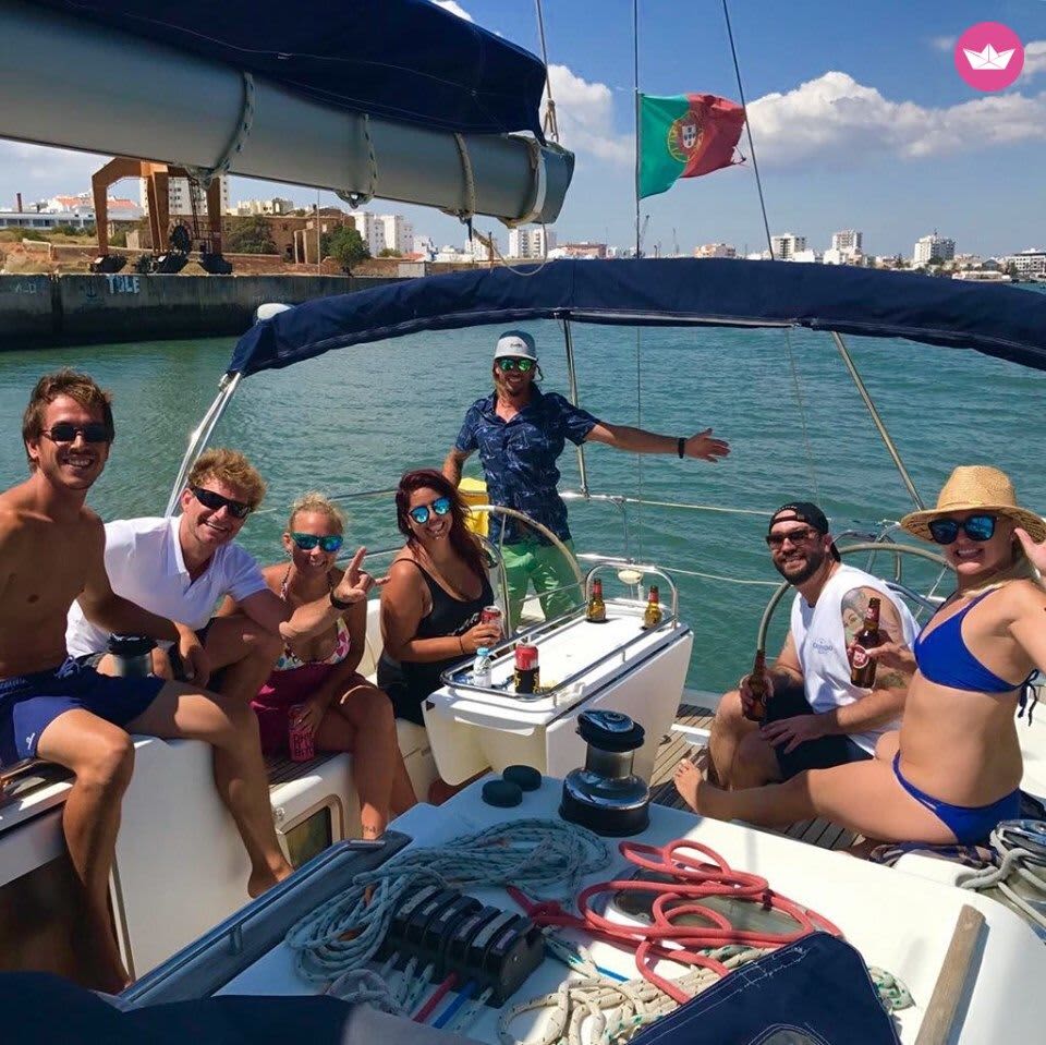 6h Sailing Experience Along the Algarve Coast
