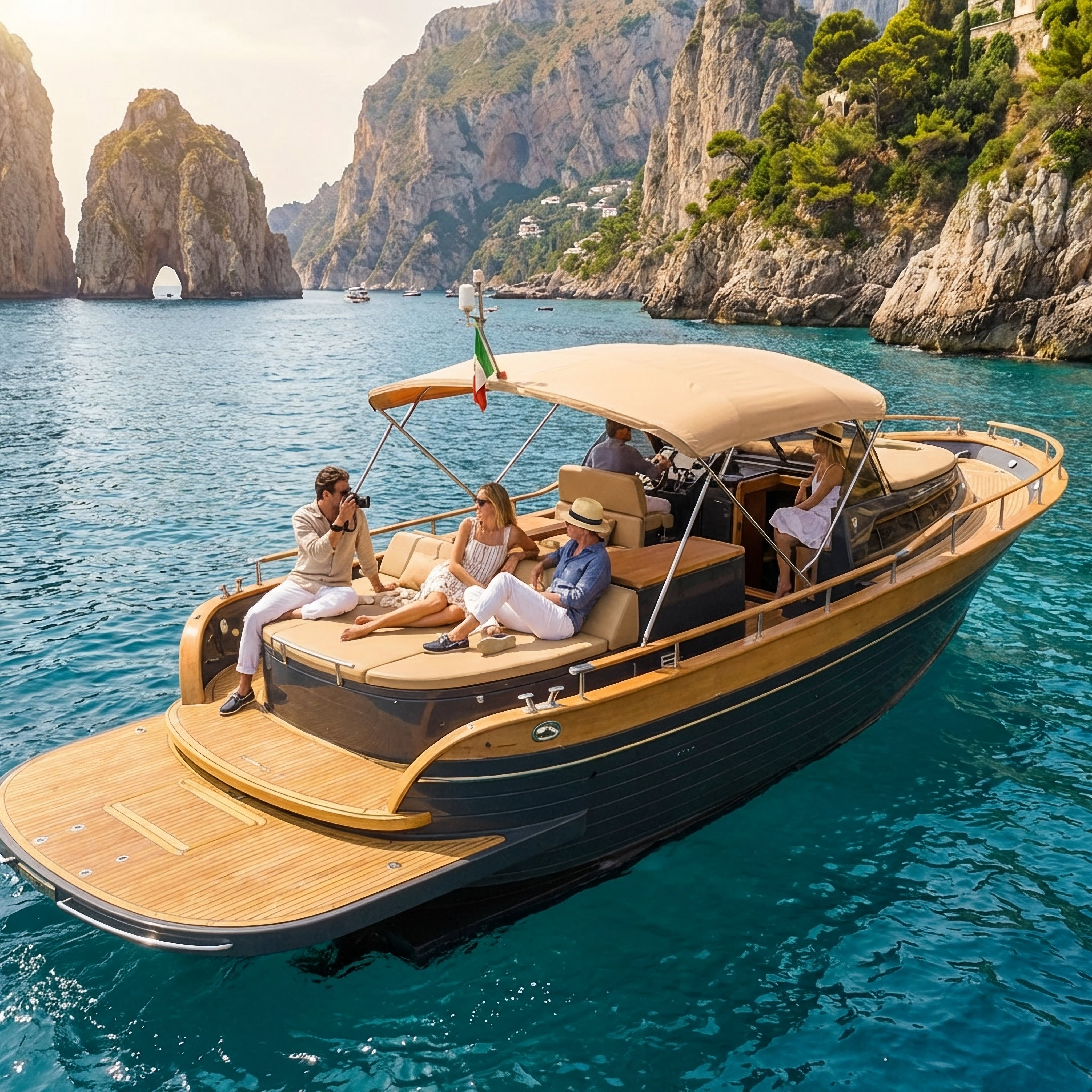 Excursão Privada de Dia Inteiro em Capri (8 horas, tudo incluído) com Visita à Cidade saindo de Positano