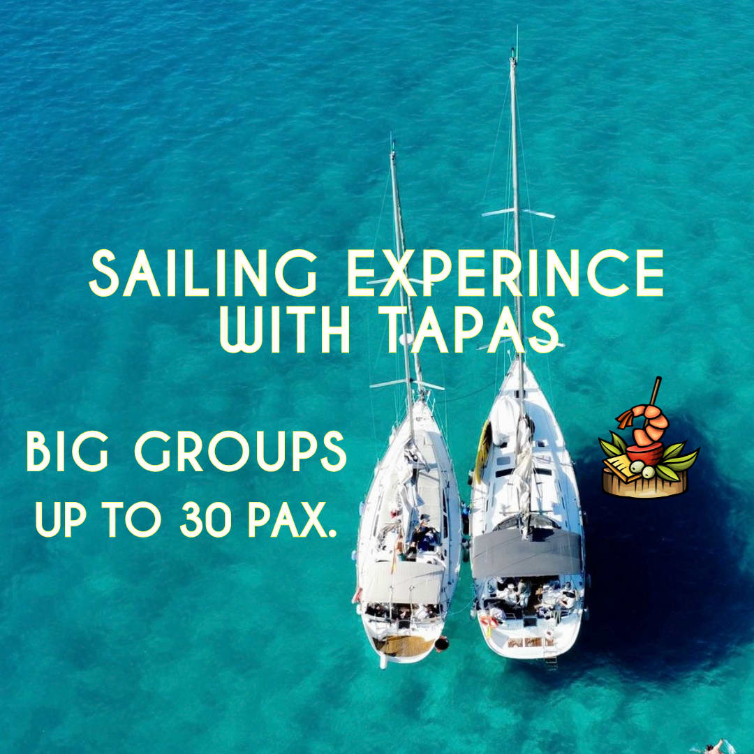 Excursion en voilier avec tapas pour grands groupes