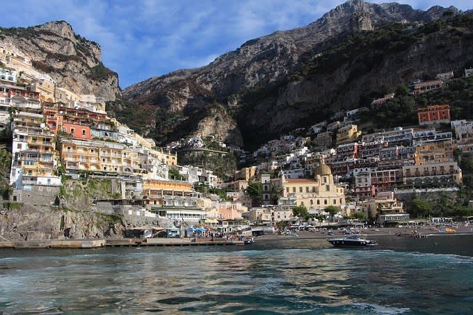 Amalfi Coast from the sea: Positano + Bay of Nerano